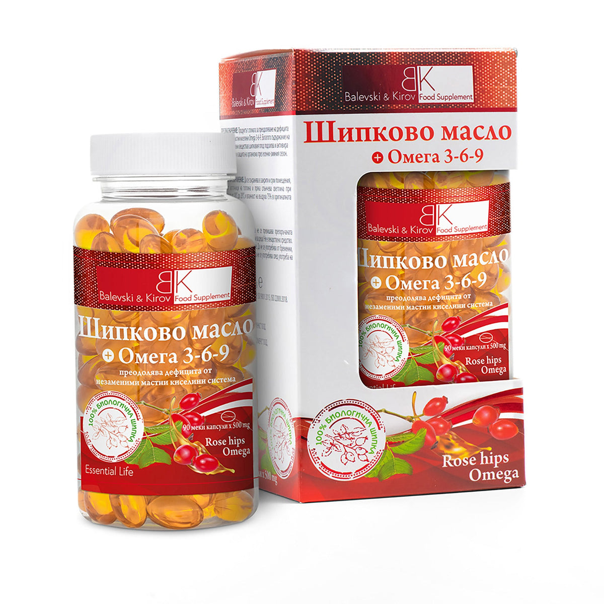 Šípkové Omega - Studená lisovaný olej zo šípkových semien s Omega 3-6-9