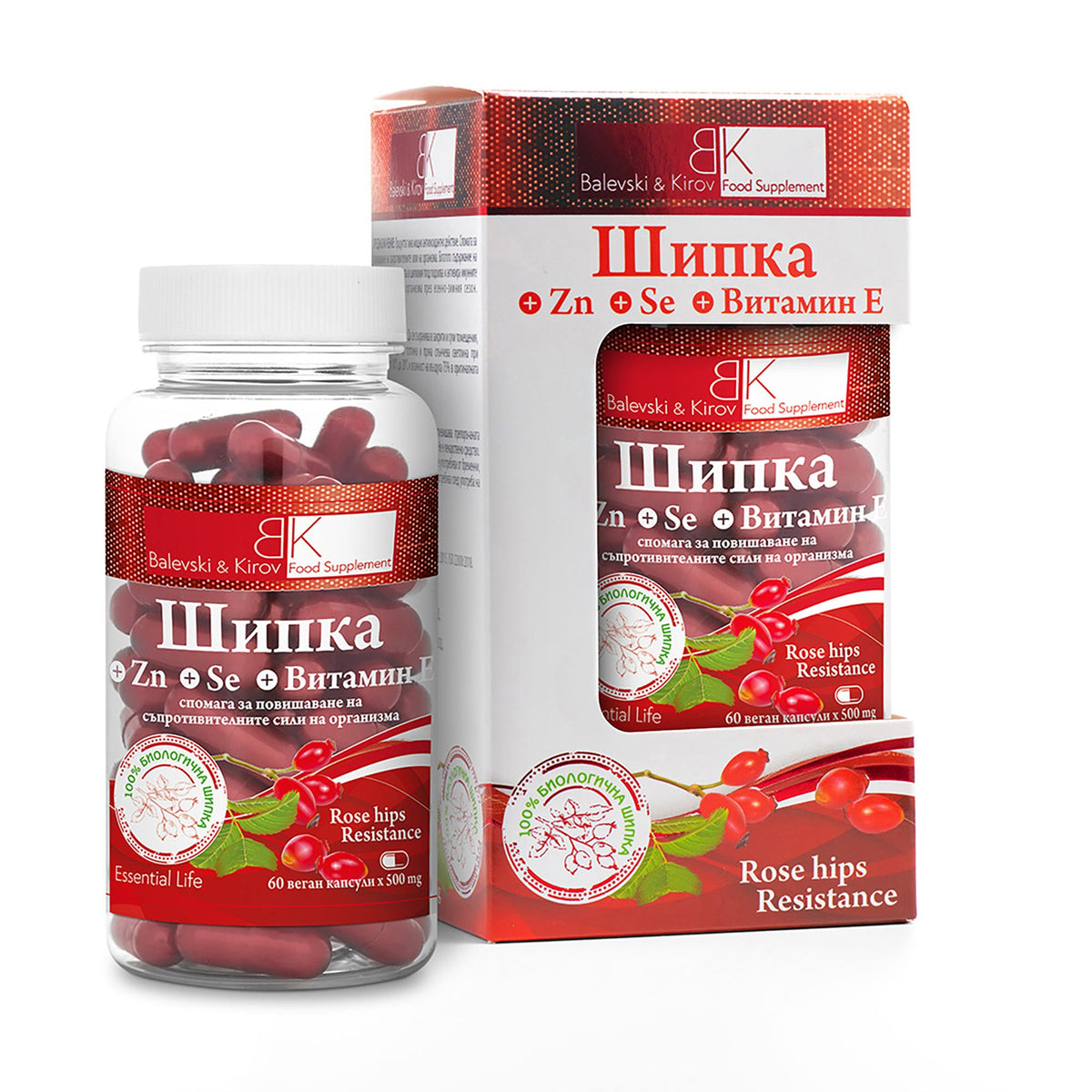 Šípková rezistencia – Šípka, Zinok, Selén a Vitamín E - Bio produkt